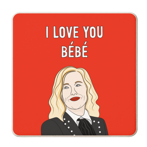 I love You Bébé - personalised beer coaster by Adam Regester
