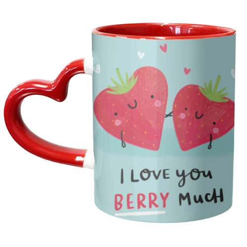 I love you Berry Much! - unique mug by Jess Moorhouse
