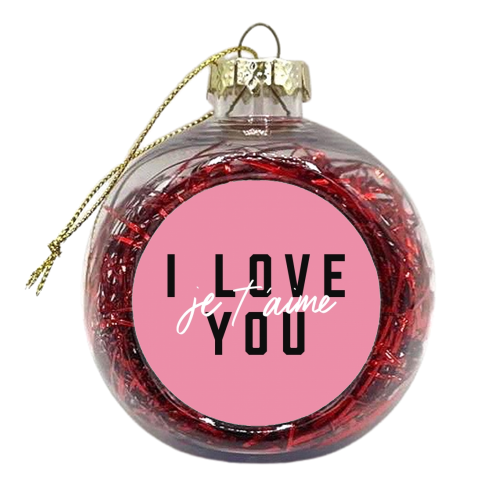 I Love You - xmas bauble by The Native State