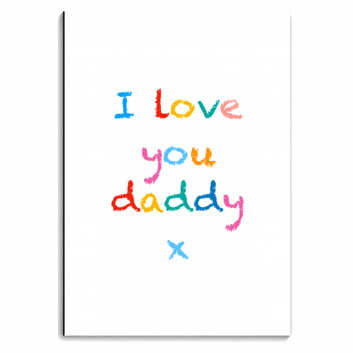 I love you daddy x - personalised A4, A5, A6 notebook by Adam Regester