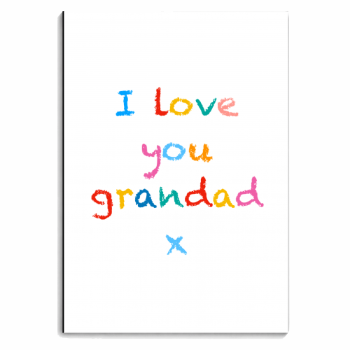 I love you grandad x - personalised A4, A5, A6 notebook by Adam Regester