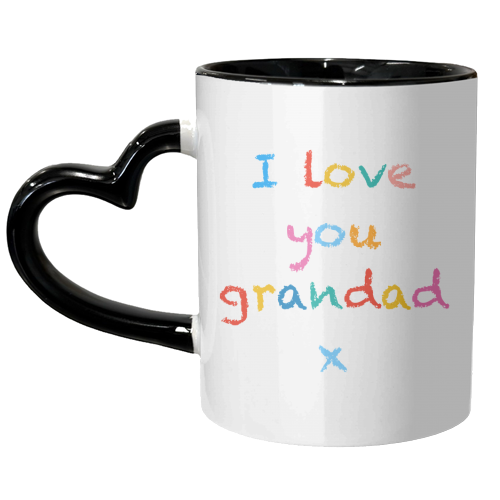 I love you grandad x - unique mug by Adam Regester