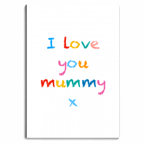 I love you Mummy x - personalised A4, A5, A6 notebook by Adam Regester