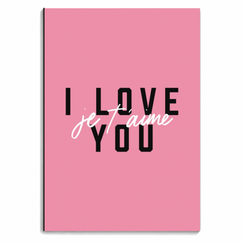 I Love You - personalised A4, A5, A6 notebook by The Native State