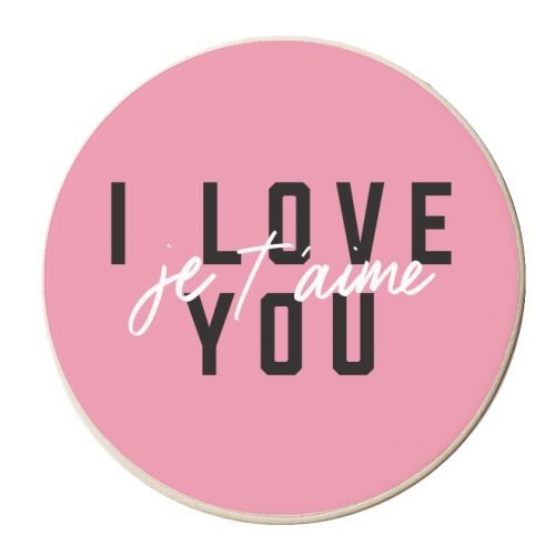 I Love You - personalised beer coaster by The Native State