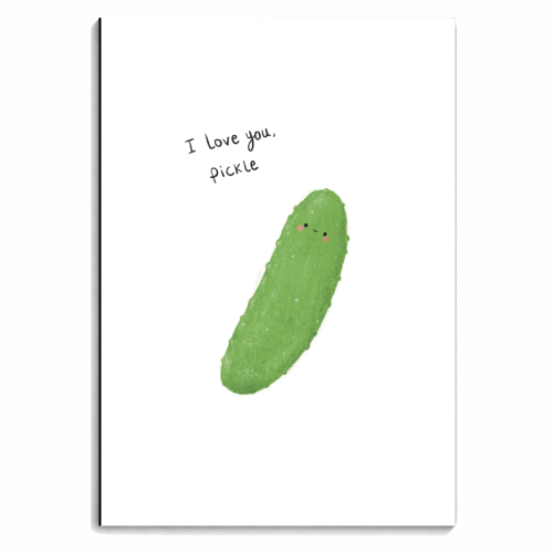 I Love You, Pickle - personalised A4, A5, A6 notebook by Ellie Bednall