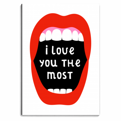 I Love You The Most - personalised A4, A5, A6 notebook by Adam Regester