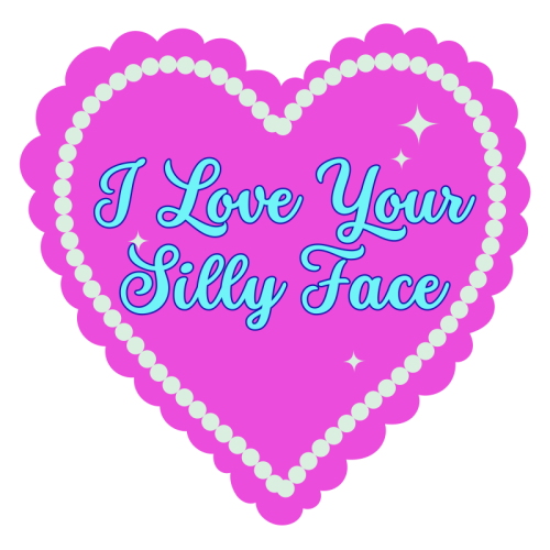 I Love Your Silly Face - Die Cut Sticker by Nida Designs