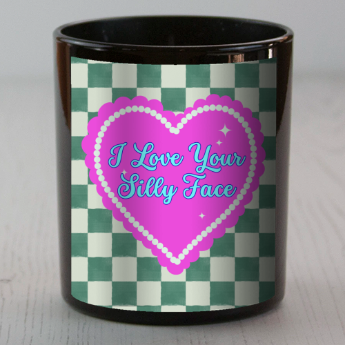I Love Your Silly Face - scented candle by Nida Designs