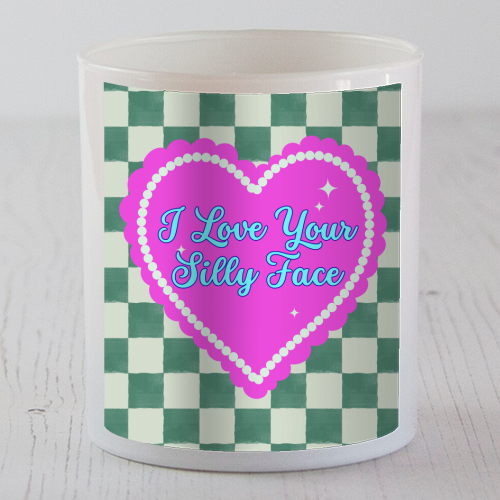 I Love Your Silly Face - scented candle by Nida Designs