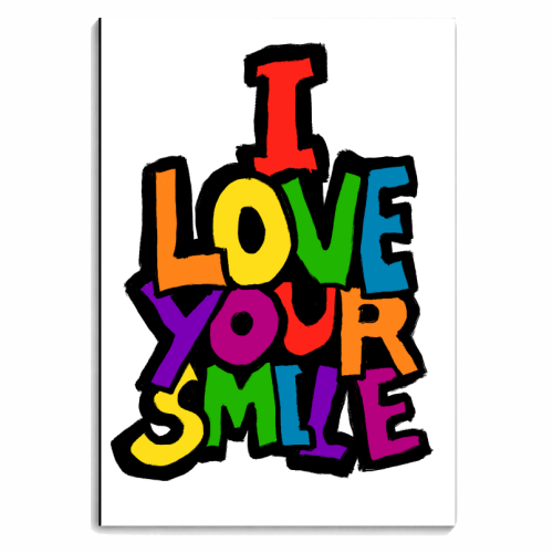 I Love Your Smile! - personalised A4, A5, A6 notebook by David Heard