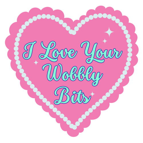 I Love Your Wobbly Bits - Die Cut Sticker by Nida Designs