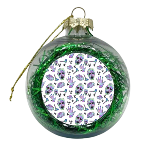 I Love Zombies! - xmas bauble by Cassie Swindlehurst