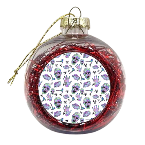 I Love Zombies! - xmas bauble by Cassie Swindlehurst