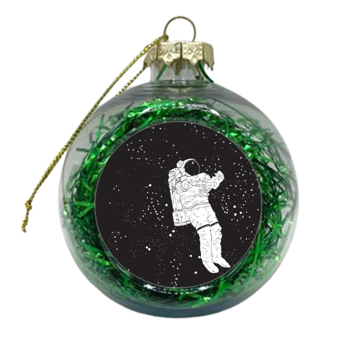 I need space - xmas bauble by Phie Hackett