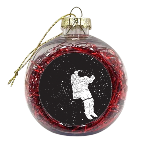I need space - xmas bauble by Phie Hackett