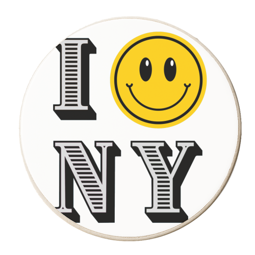 I :) NY - personalised beer coaster by Lilly Rose