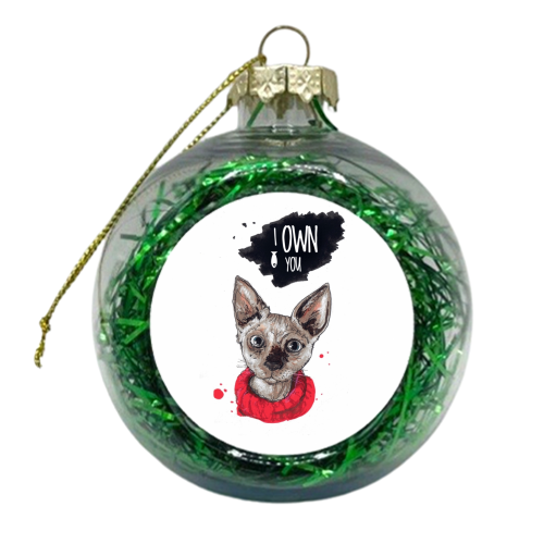 I Own You - xmas bauble by Gaz is a Cookie