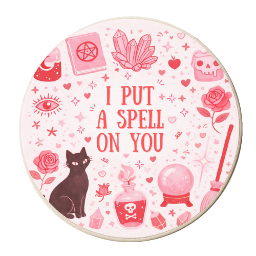 I put a spell on you - personalised beer coaster by Lilly Rose