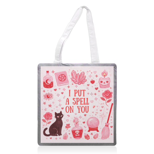 I put a spell on you - printed canvas tote bag by Lilly Rose