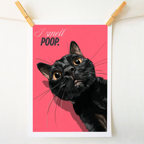 I smell poop. - A1 - A4 art print by DejaReve