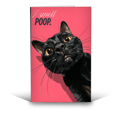 I smell poop. - funny greeting card by DejaReve