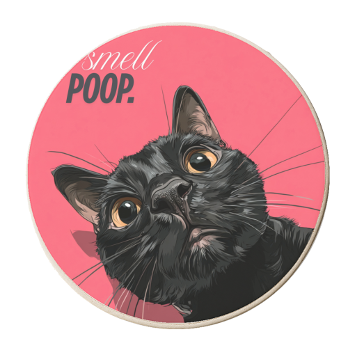 I smell poop. - personalised beer coaster by DejaReve