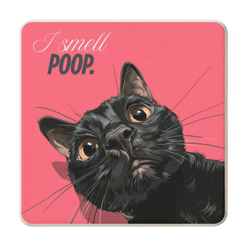 I smell poop. - personalised beer coaster by DejaReve