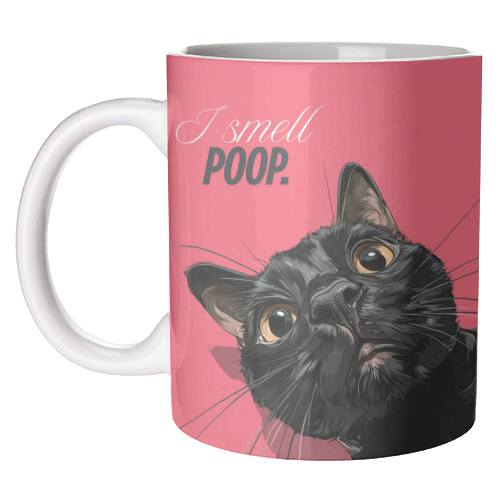I smell poop. - unique mug by DejaReve