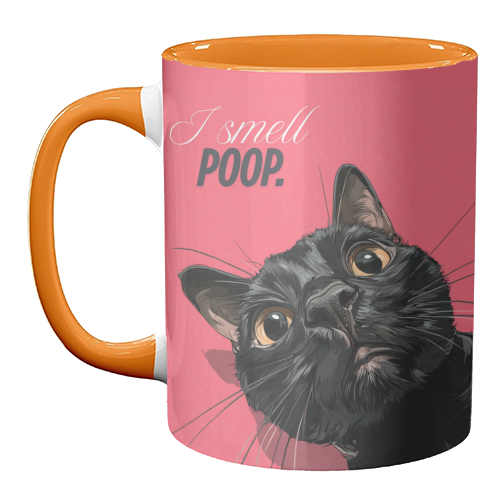 I smell poop. - unique mug by DejaReve