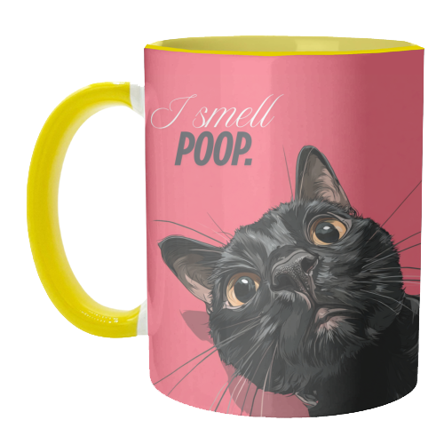 I smell poop. - unique mug by DejaReve