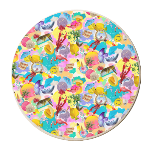 I Spy Series - Summer High - personalised beer coaster by Lisa Wardle
