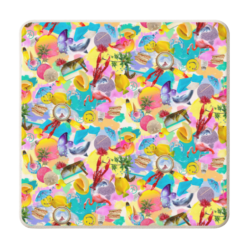 I Spy Series - Summer High - personalised beer coaster by Lisa Wardle