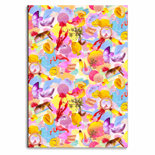 I Spy Series - Summer High Pink Edition - personalised A4, A5, A6 notebook by Lisa Wardle