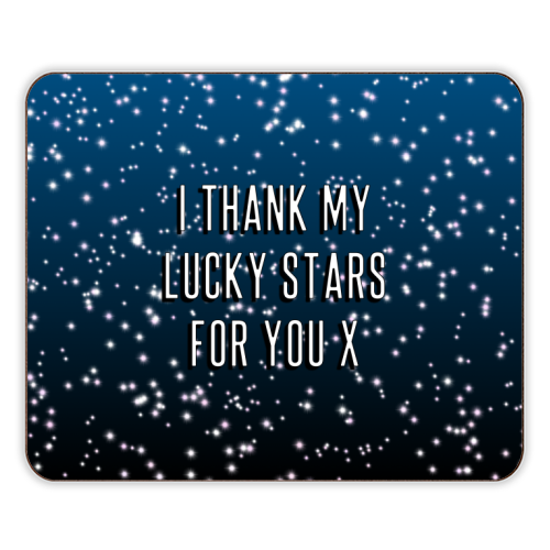 I Thank My Lucky Stars For You - designer placemat by Adam Regester