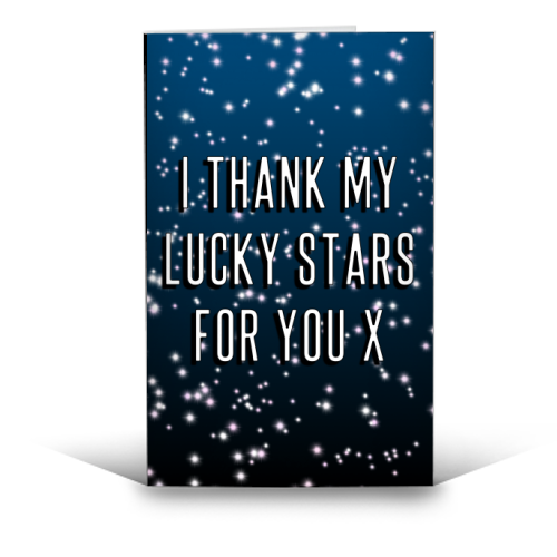 I Thank My Lucky Stars For You - funny greeting card by Adam Regester