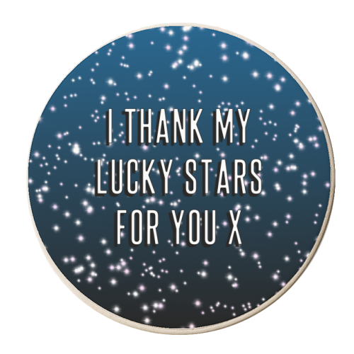 I Thank My Lucky Stars For You - personalised beer coaster by Adam Regester