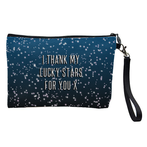 I Thank My Lucky Stars For You - pretty makeup bag by Adam Regester