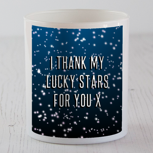 I Thank My Lucky Stars For You - scented candle by Adam Regester
