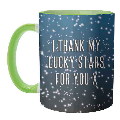 I Thank My Lucky Stars For You - unique mug by Adam Regester