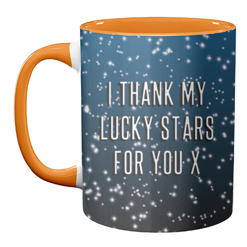 I Thank My Lucky Stars For You - unique mug by Adam Regester