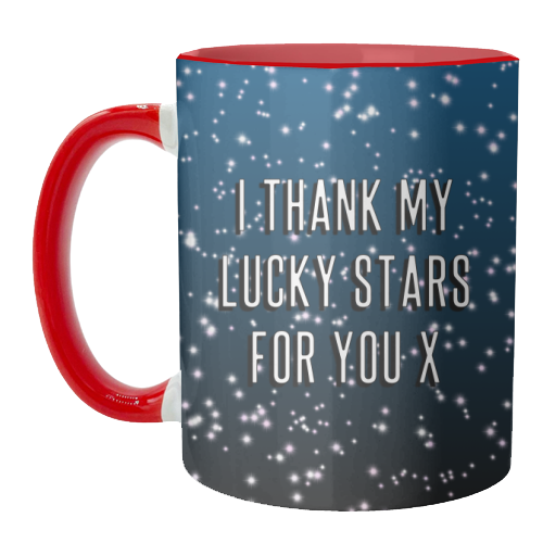 I Thank My Lucky Stars For You - unique mug by Adam Regester