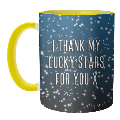 I Thank My Lucky Stars For You - unique mug by Adam Regester