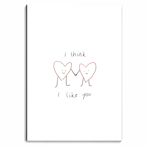 I Think I Like You - personalised A4, A5, A6 notebook by charlotte blunden