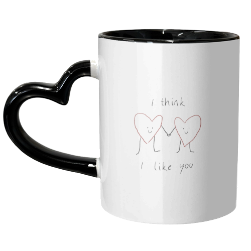 I Think I Like You - unique mug by charlotte blunden