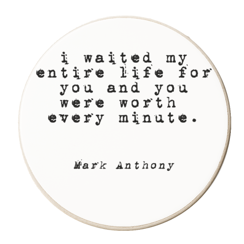 I Waited My Entire Life - personalised beer coaster by Pink and Pip