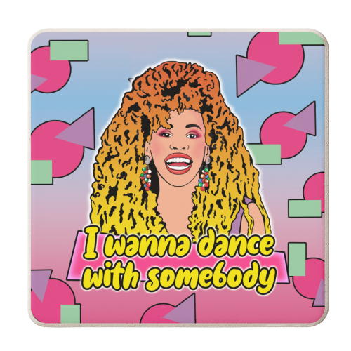 I wanna Dance With Somebody! - personalised beer coaster by Bite Your Granny