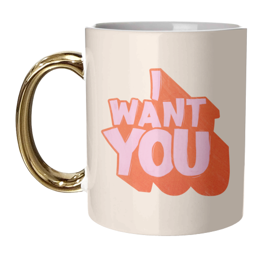 I WANT YOU - unique mug by Ania Wieclaw