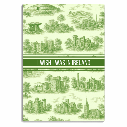 I WISH I WAS IN IRELAND - personalised A4, A5, A6 notebook by Lilly Rose