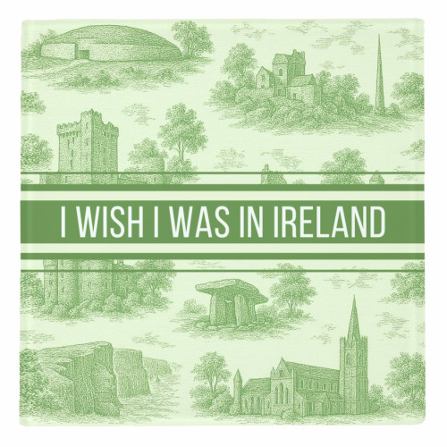 I WISH I WAS IN IRELAND - personalised beer coaster by Lilly Rose